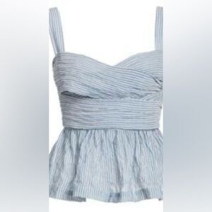 Ciao Lucia! Isla Smocked Tank Top with subtle peplum Size XS